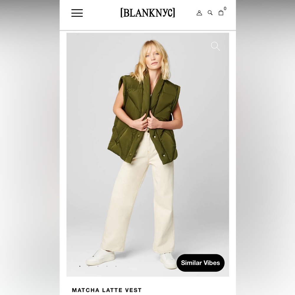 BlankNYC Matcha Latte Vest - Picture 6 of 6